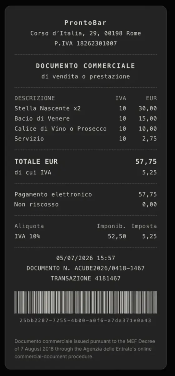 Documento commerciale